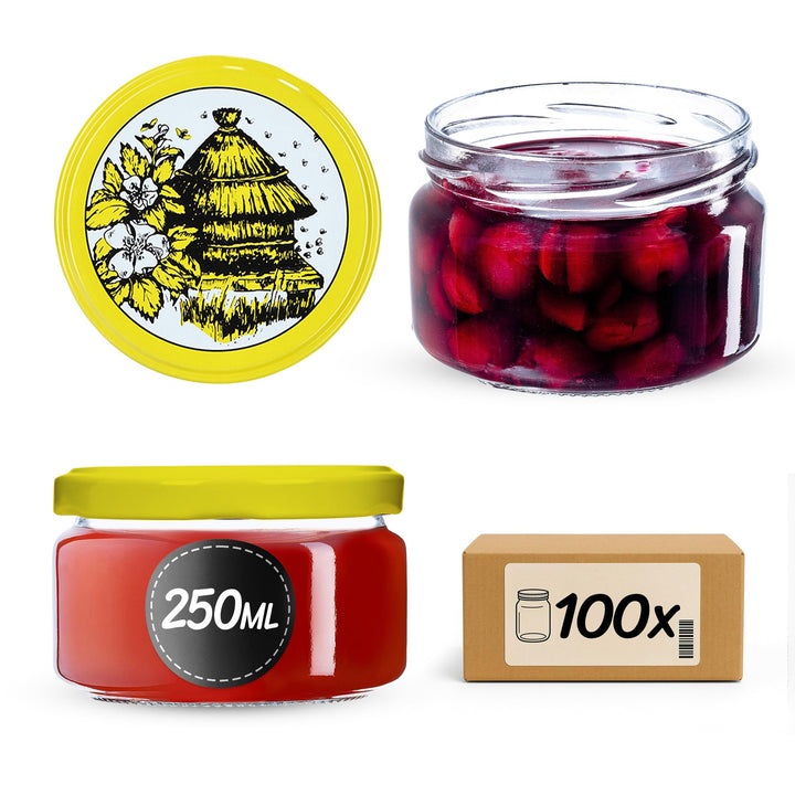 KADAX kleine Einmachgläser 250 ml, Marmeladengläser mit Deckel, Luftdichte Gläschen zum Verschenken,