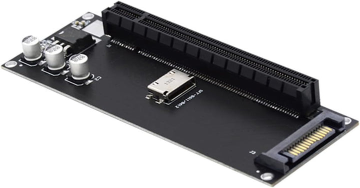 Oculink SFF-8611/8612 auf PCI-E 4.0 x16 Erweiterungskarte mit SATA-Stromanschluss für Externe Grafik