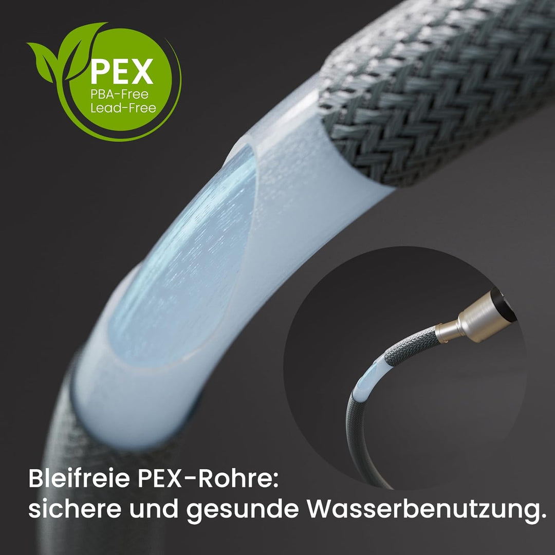CECIPA Küchenarmatur Ausziehbar Küchenarmatur mit 2 Strahlarten 360° Drehbar Mischbatterie Einhebelm