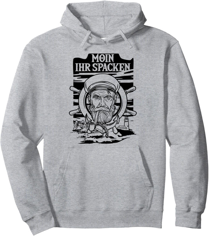 Moin Ihr Spacken, Plattdeutsch Norden Norddeutsch Kapitän Pullover Hoodie