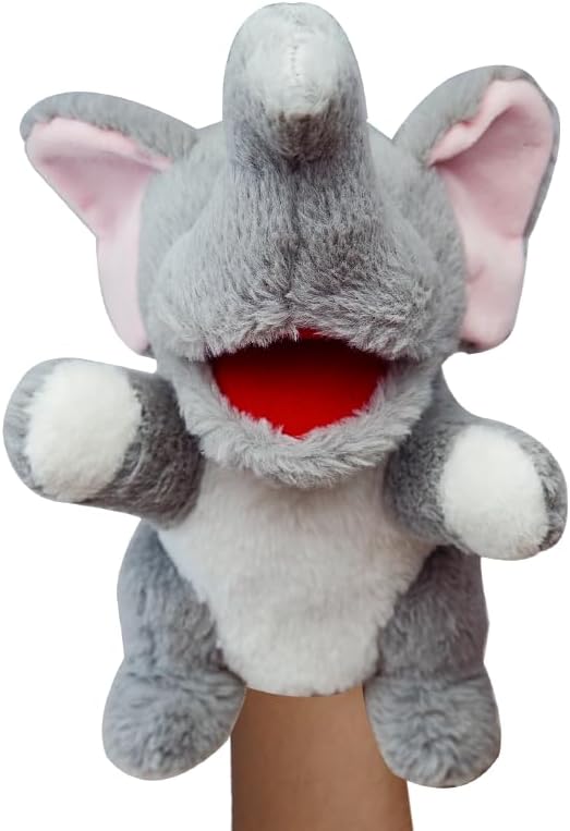 2026 Tierhandpuppen für Kinder,Kleinkind enthält Wolf,Tiger,Löwe,AFFE und bewegliche offene Münder,p