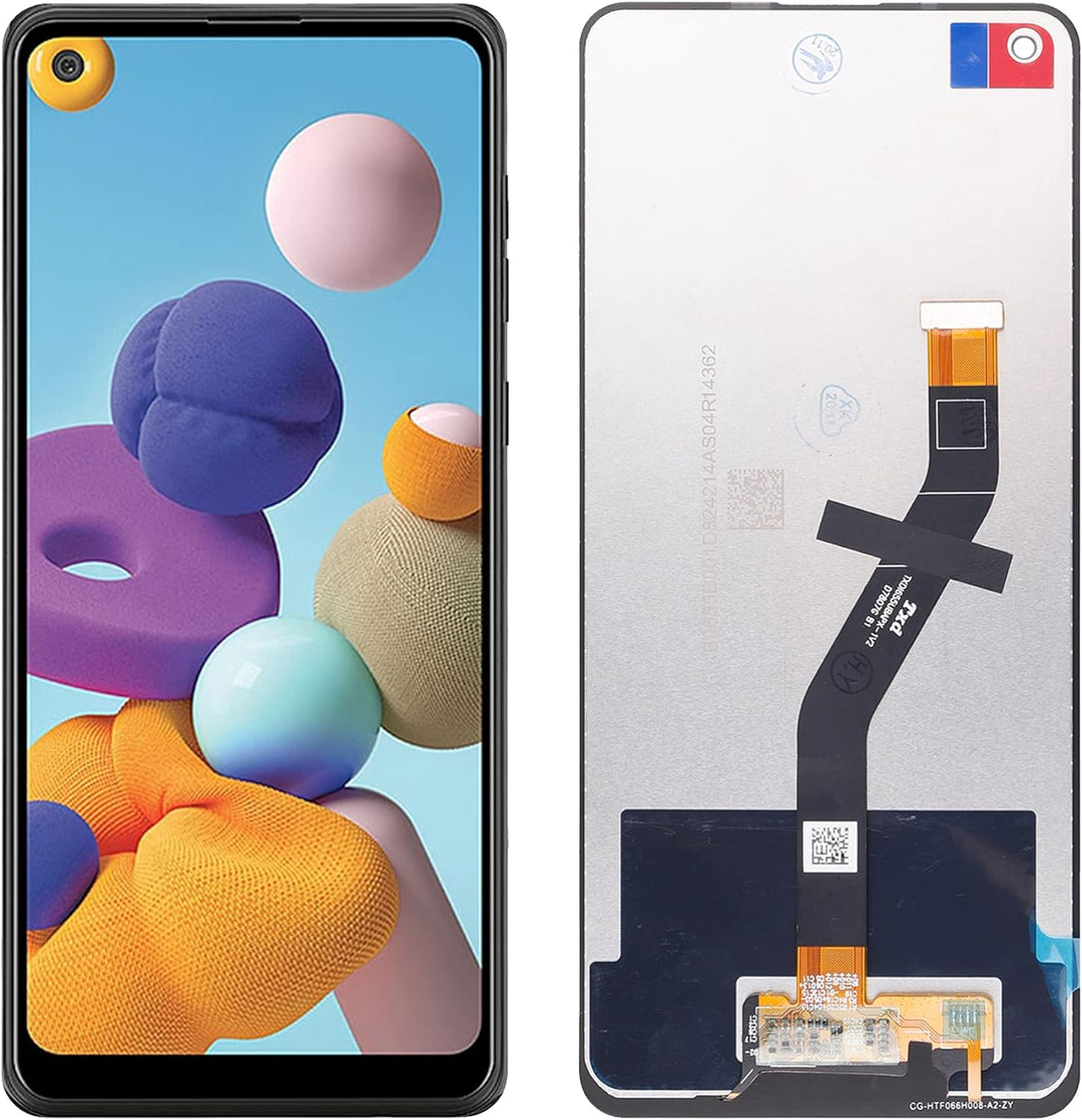 SwarKing LCD Display kompatibel mit Samsung Galaxy A21 Touch Screen Digitizer (Schwarz ohne Rahmen)