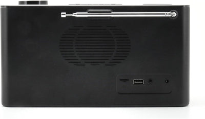 Soundmaster DAB700SW tragbares Radio Boombox DAB+ UKW mit USB SD Bluetooth schwarz, schwarz