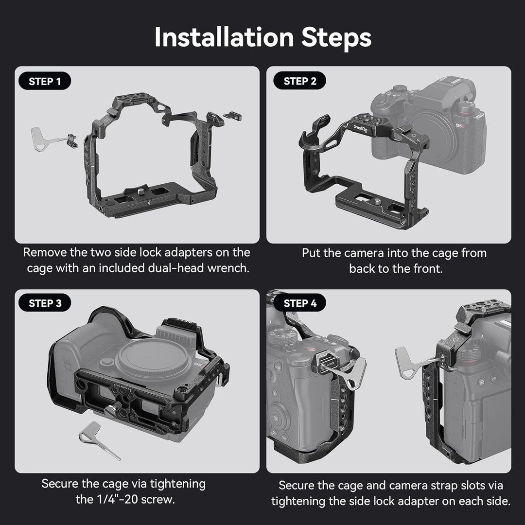 SMALLRIG S5 II / S5 IIX / G9 II Cage für Panasonic LUMIX S5 II / S5 IIX / G9 II Kamera mit integrier