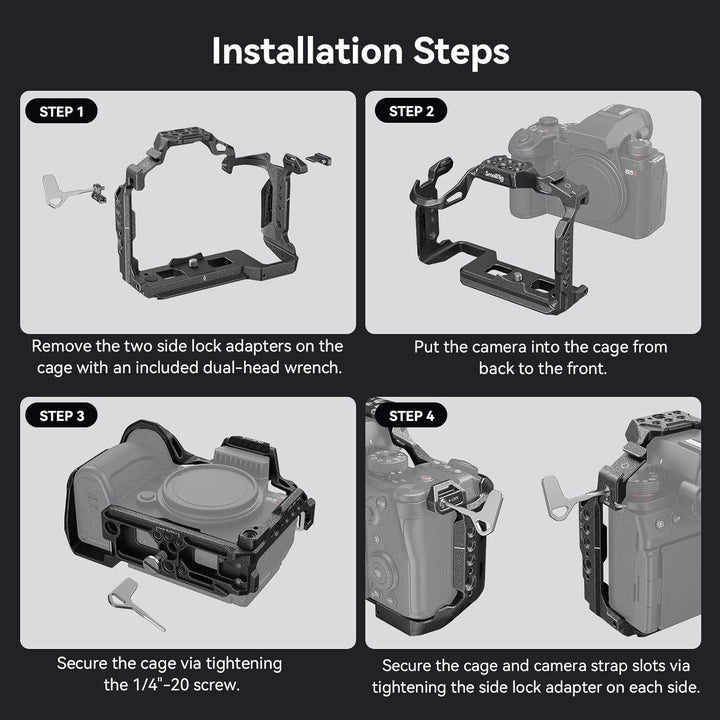 SMALLRIG S5 II / S5 IIX / G9 II Cage für Panasonic LUMIX S5 II / S5 IIX / G9 II Kamera mit integrier