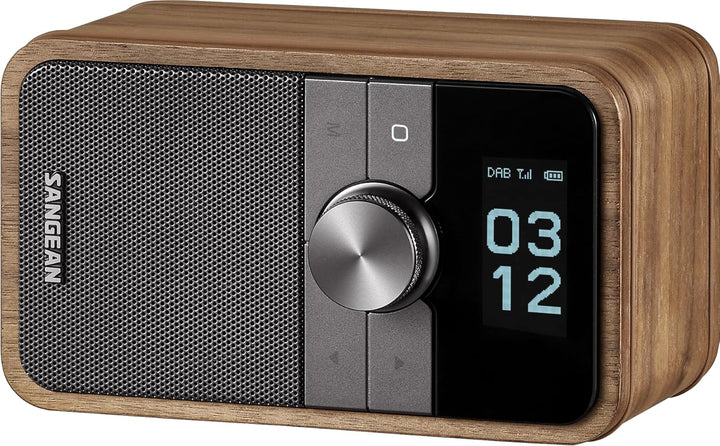 SANGEAN DDR-8 Tragbares DAB+ Radio mit Bluetooth 5.2, rotierendem OLED-Display, integriertem Akku, E