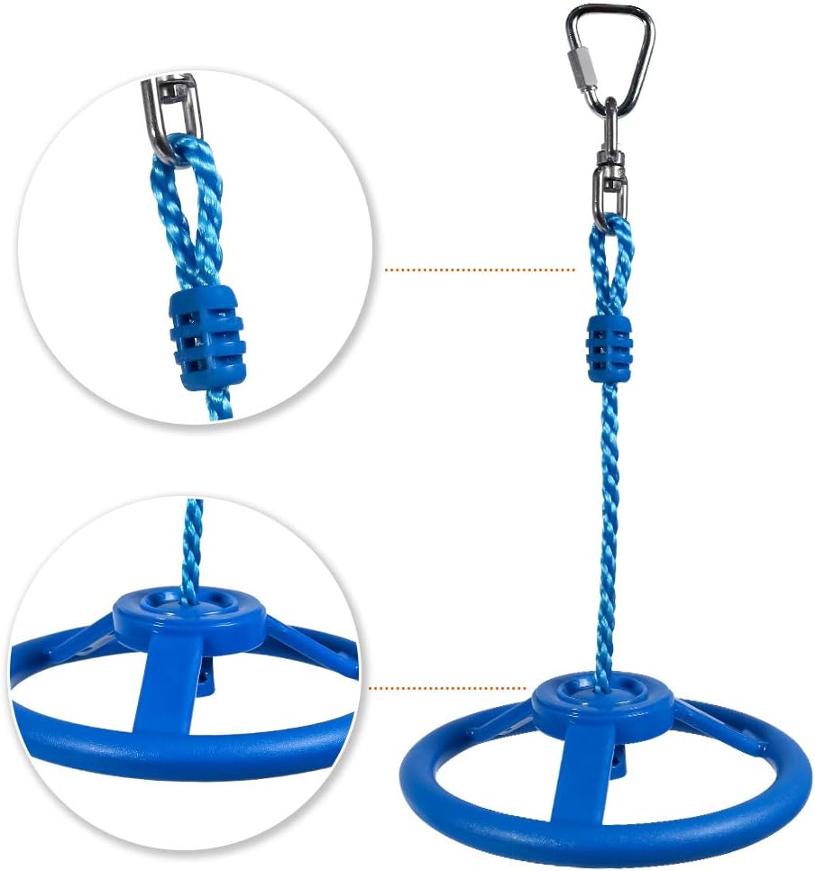 Ninja Rad Klettergerät Schwungrad Slackline Zubehör Outdoor Klettertrainingsgerät Ninja Wheel Affenr