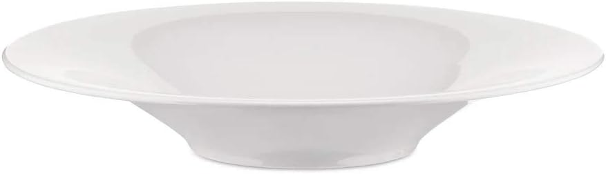 Alessi "KU", 4 Stück Suppenteller aus weissem Porzellan