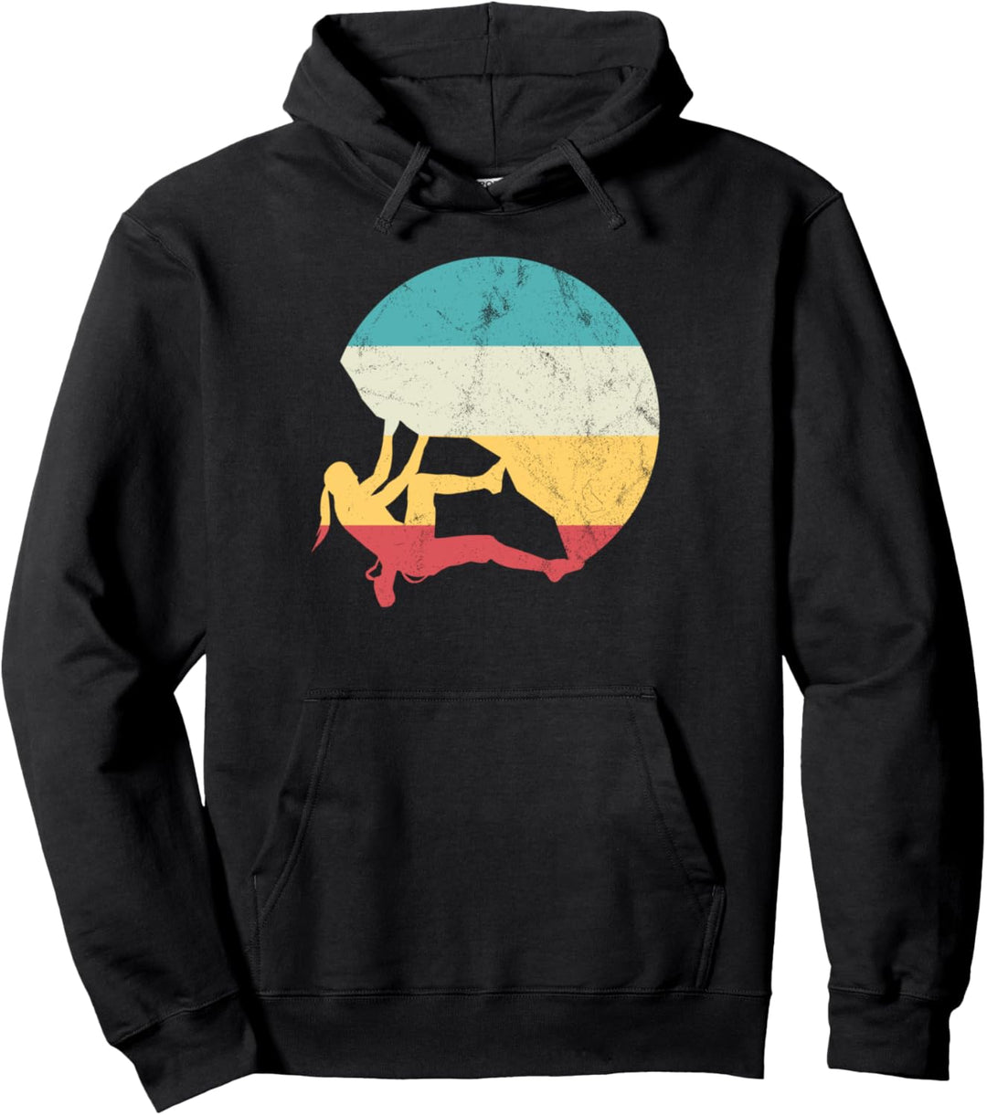 Klettern Bergsteiger Vintage Pullover Hoodie