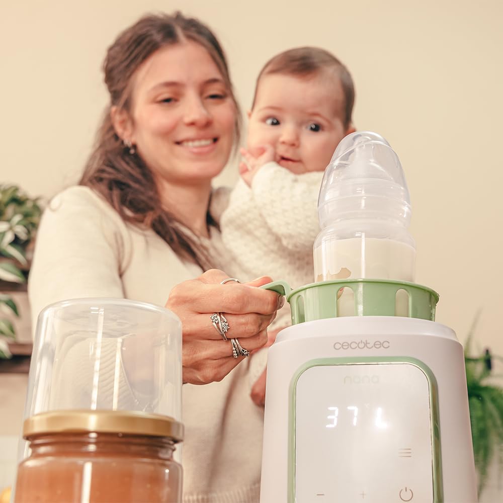 Cecotec Flaschenwärmer Nana BabyCare Single BottleWarmer, 4 Modi, Flaschenkorb, BPA-frei, sicher zum