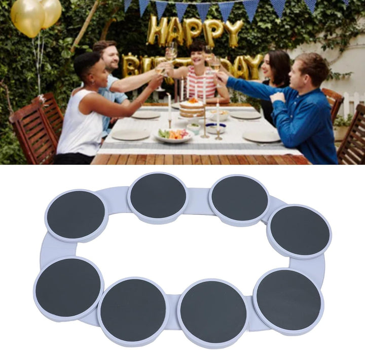 Lazy Susan Drehteller-Tablett, um 360 Grad Drehbarer Esstisch-Drehteller, Tragbares Rotierendes Lebe