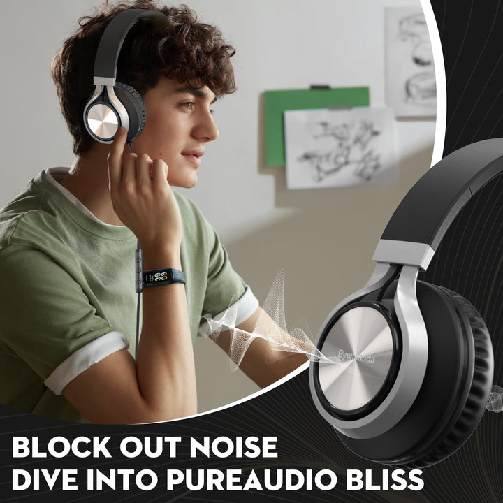 USB-C Kopfhörer mit Mikrofon und Lautstärkeregler, Over Ear Stereo Headsets für iPhone 15, 16 Pro, k