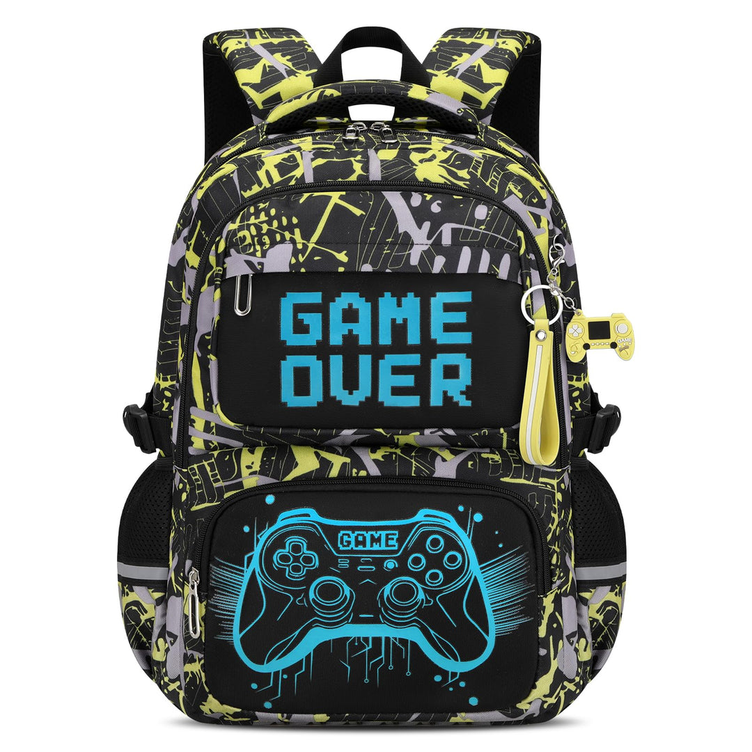 Schulrucksack Jungen Teenager, Schultasche Kinder mit Reflektoren für 3. bis 7. Klasse, Schulranzen
