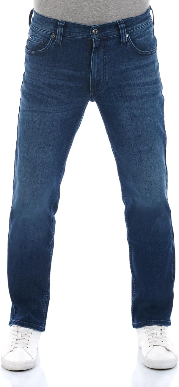 MUSTANG Herren Jeans Tramper Straight Fit Jeanshose Hose Denim Stretch Baumwolle Blau Schwarz w30 w3