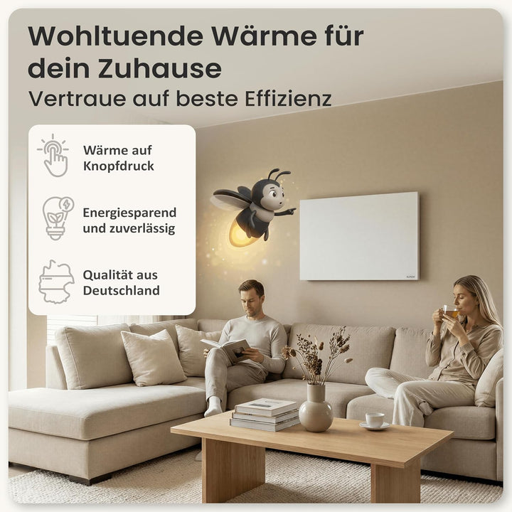AUROM Infrarotheizung – Infrarotheizung Wandmontage &amp; Deckenmontage – Infrarot Wandheizung aus Metal
