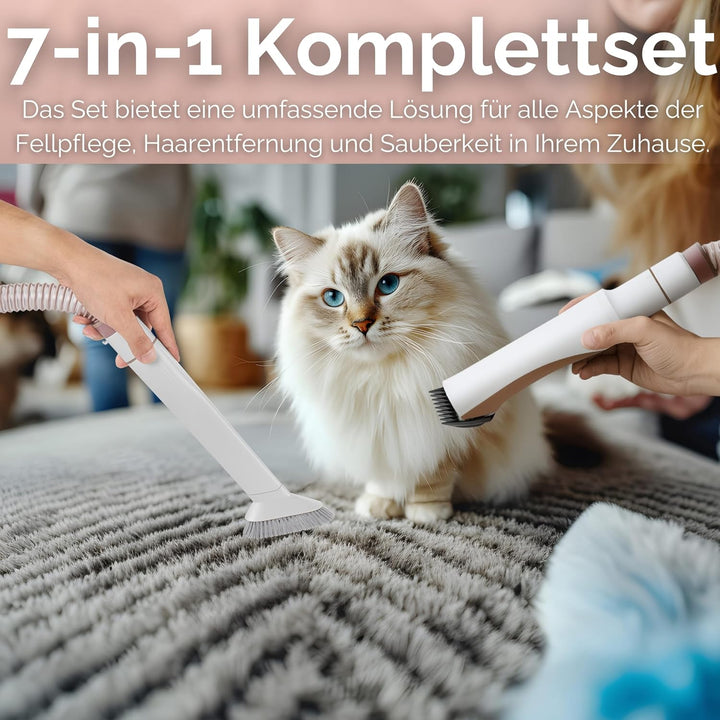 Steinborg® Tierhaarschneidemaschine mit Staubsauger 13.500 Pa Hundeschermaschine leise mit Sauger Hu