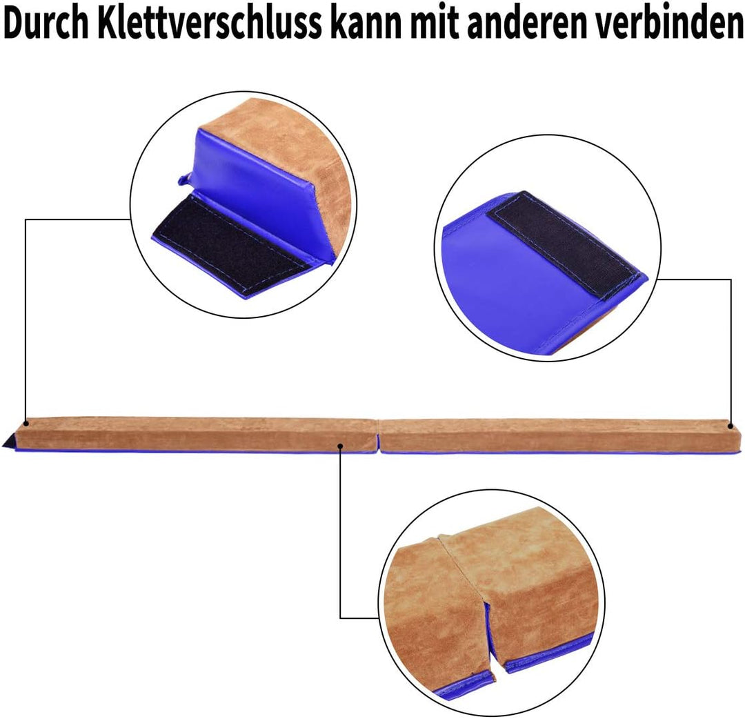 DREAMADE Balken für Turnen, Schwebebalken klappbar, Balance Beam, Übungsbalken Gymnastikbalken Balan