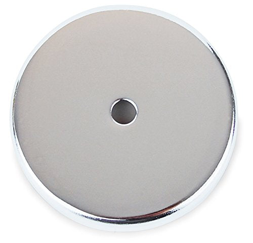 6 x Rundmagnet 81 x 10 mm bis 43 kg, Starker Magnet rund, verchromt