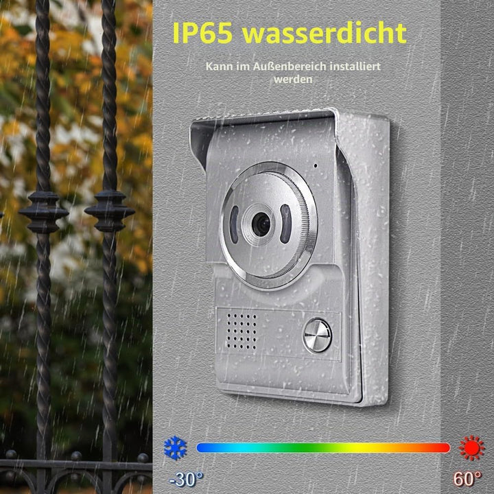 QttyElok 7-Zoll Farbe Verdrahtete Video Tür Telefon Gegensprechanlage Türklingel System für Home 700