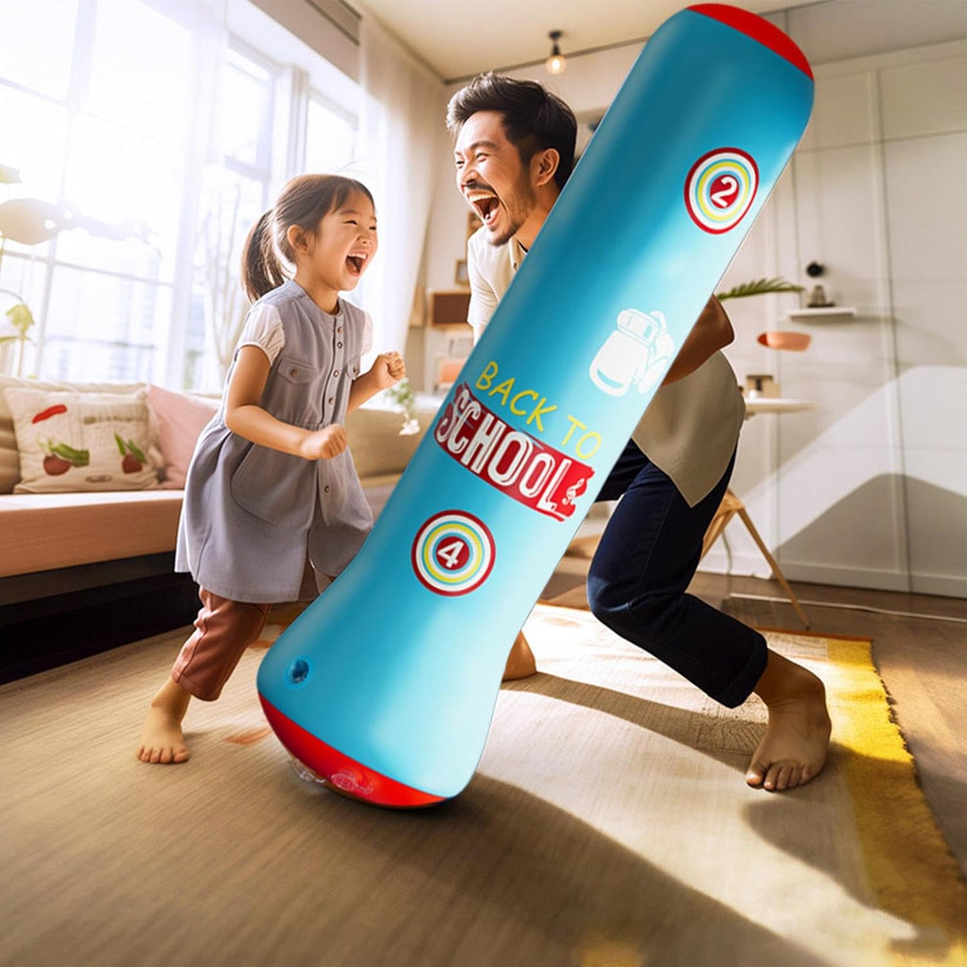 Kinder-Boxsack aufblasbar, aufblasbarer Boxsack für Kinder | Boxsäulenbecher - Lustiger Bounce-Back-