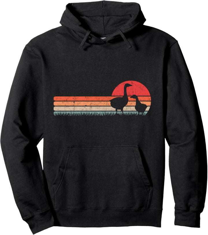 Gänse Retro Gans Vintage Landwirt Gänsehalter Gänsezüchter Pullover Hoodie