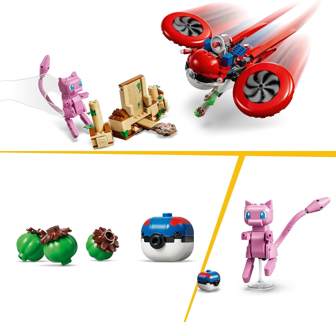 LEGO Pokémon SMART Play: Drohnensuche nach einem Mysteriösen Mew - kompatibles interaktives Spielset