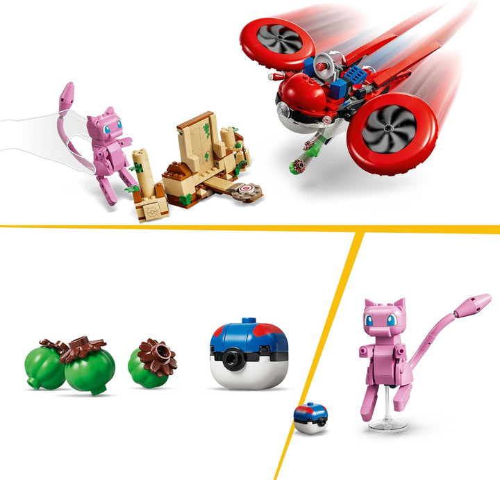 LEGO Pokémon SMART Play: Drohnensuche nach einem Mysteriösen Mew - kompatibles interaktives Spielset