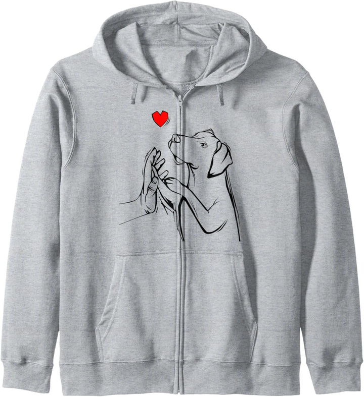 Magyar Vizsla Liebe Hunde Mama Frauchen Mädchen Kinder Kapuzenjacke