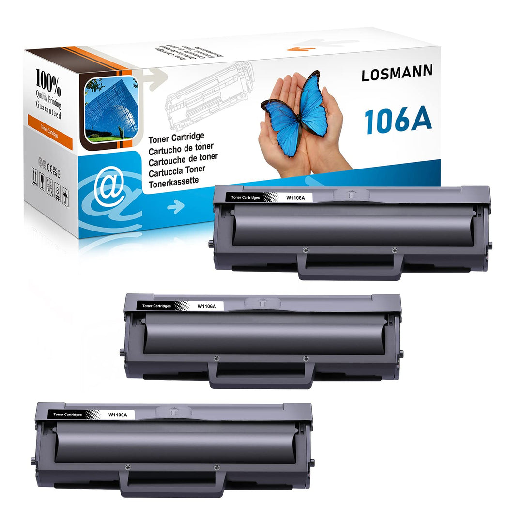 LOSMANN 106A Tonerkartuschen Kompatibel für HP 106A W1106A für HP Laser 107a 107r 107w MFP 135a 135r