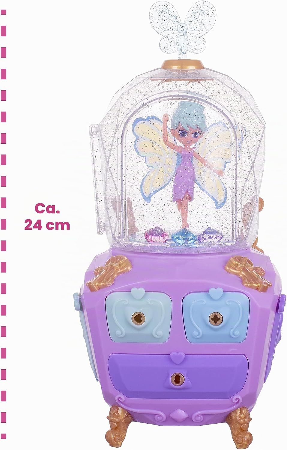 Funlockets 539 S21200 EA Secret Magic Fairy Jewellery Box, Pink