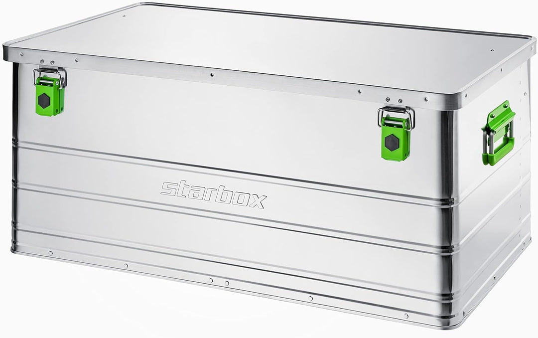 ALUTEC Aluminiumbox Starbox 140 (Inhalt 140 l, Aussenmasse (LxBxH) 900 x 480 x 380 mm, staub-/spritz