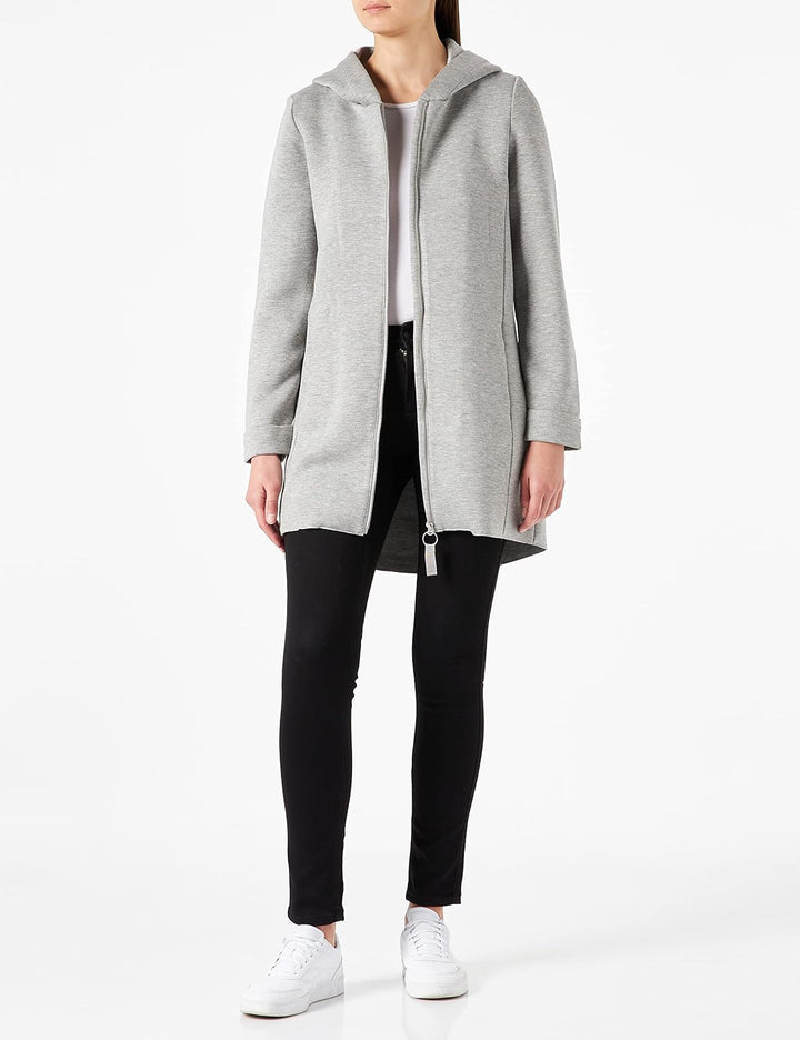 ONLY Female Mantel Geklebte XS Light Grey Melange, XS Light Grey Melange