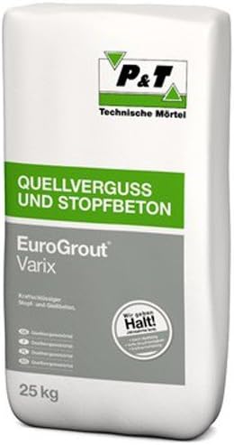 EuroGrout Varix Fliess-u.Stopfmoertel 0-4 mm 25 kg - kraftschlüssiger Stopf- und Giessbeton für klei
