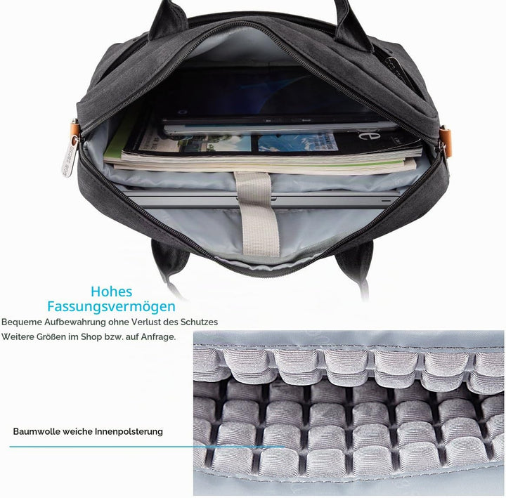 DOB SECHS 17.3 Zoll Laptoptasche Aktentaschen Handtasche Tragetasche Schulter Tasche Notebooktasche