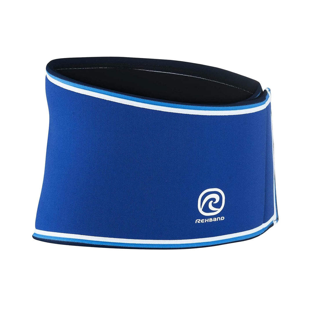 Rehband Rx Original Rückenbandage, 1 Stück, Rückenstütze 7mm Neopren, Fitness Rückengurt Blau M, Bla
