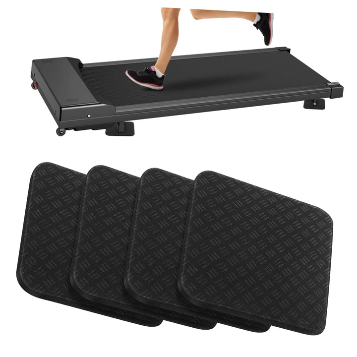 TOYANDONA 4 Stück Laufbandmatten Pu Material rutschfest Geräuschdämpfend Vibrationsdämpfend Training