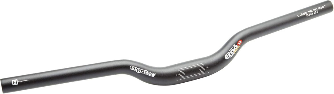 ergotec Fahrradlenker Lenkerbügel ERGO-plus 31.8 / Aluminium AL7050-T6, schwarz-sand XS, XS
