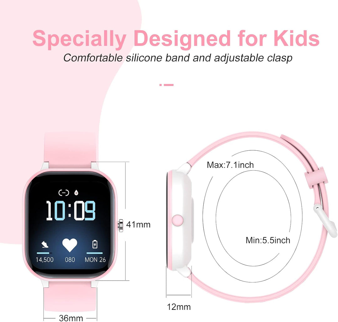 Fitness Tracker für Kinder, IP68 wasserdichter Aktivitäts Tracker, Schrittzähler, Herzfrequenzmesser