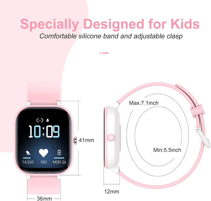 Fitness Tracker für Kinder, IP68 wasserdichter Aktivitäts Tracker, Schrittzähler, Herzfrequenzmesser