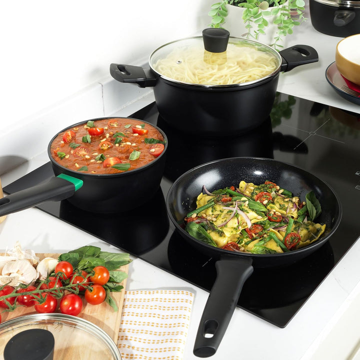 Russell Hobbs RH03266EU7 Verde Thermocollar 28cm Topf mit Deckel – gesunde keramische Antihaftbeschi