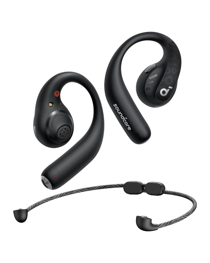 soundcore by Anker Open-Ear Kopfhörer AeroFit Pro, 46h Akku, Intensiver Sound LDAC, Ultra leicht, Be