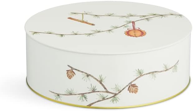 Kähler Keksdose Ø20/Ø22 cm 2 Stck. Aufbewahrung Hammershøi Christmas, Weiss