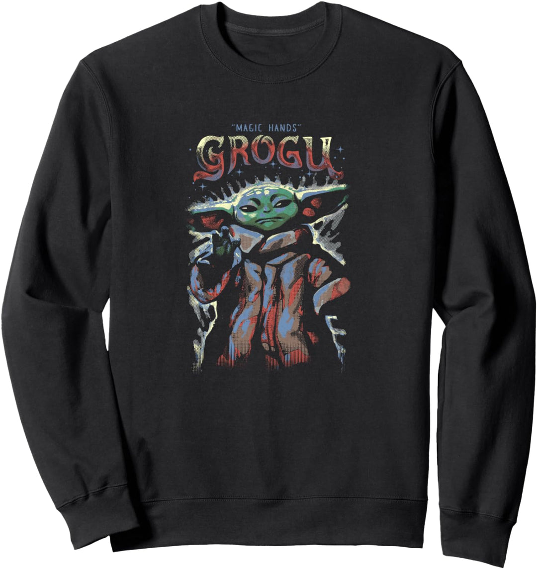 Star Wars: The Mandalorian Grogu With The Magic Hands Sweatshirt