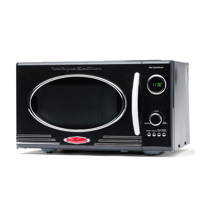 Nostalgia Retro Mikrowellenofen für die Arbeitsplatte – Grosses 800-Watt-Modell – 25 Liter – 12 vorp