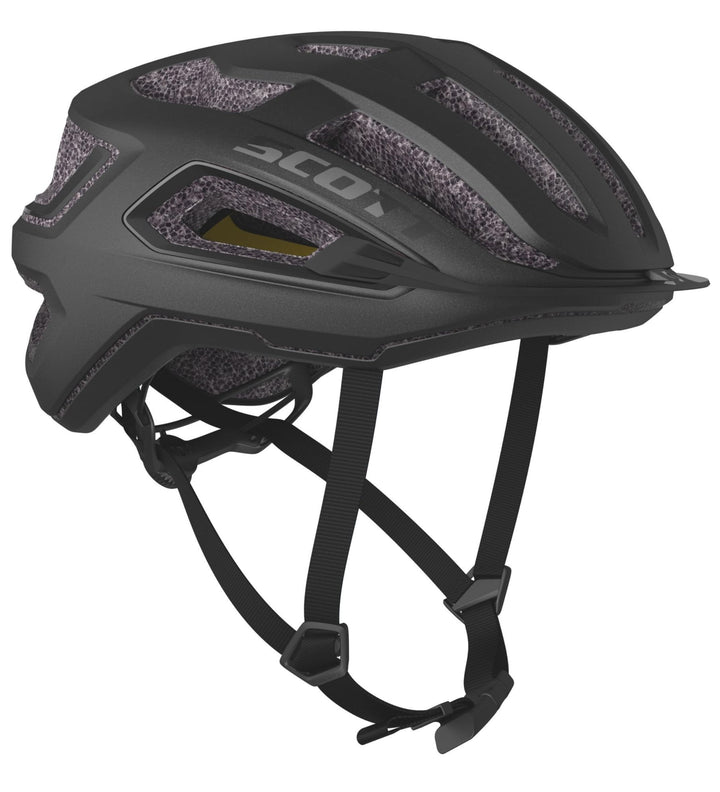 Scott Arx Plus MIPS Rennrad Fahrrad Helm Granit schwarz 2023, M