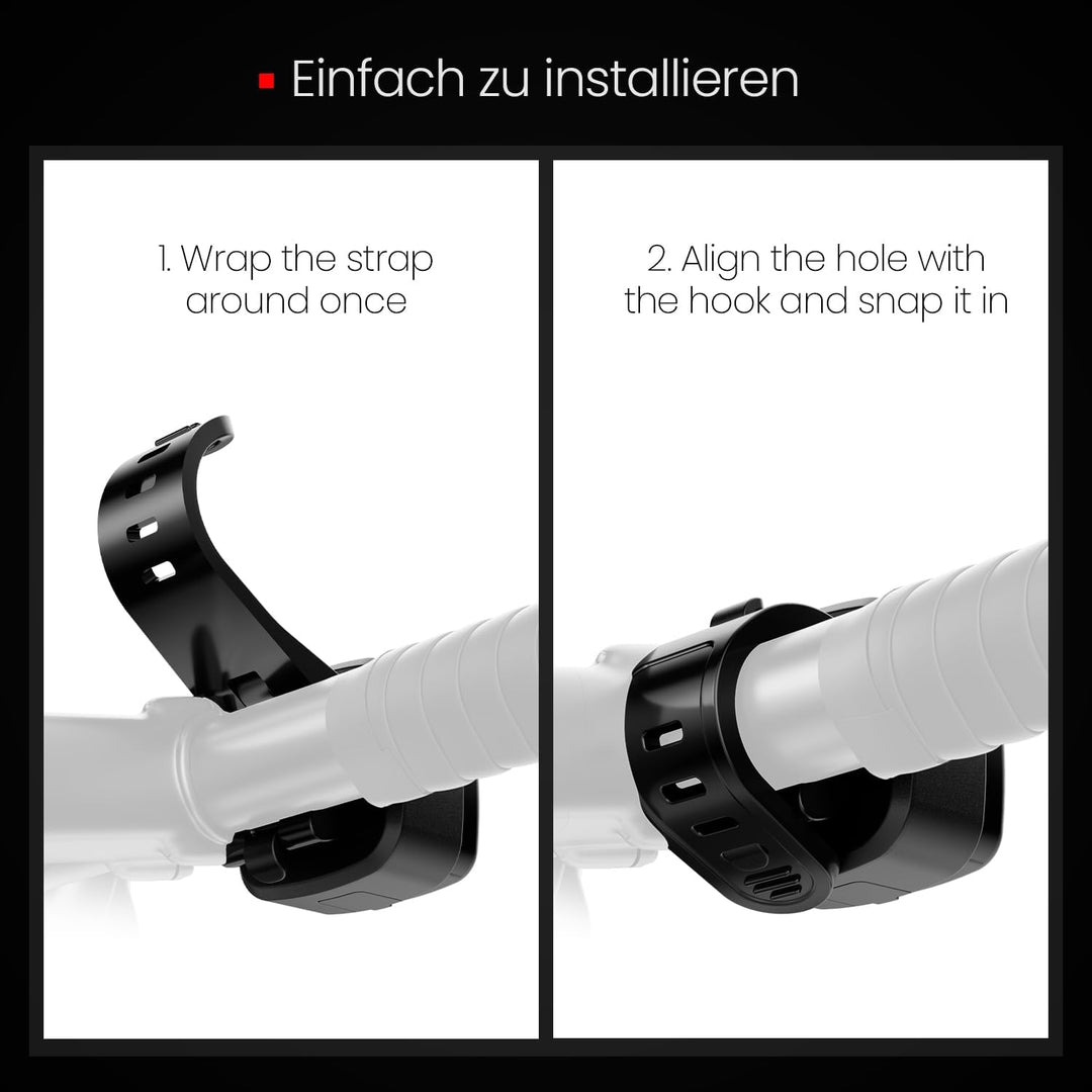 OnMeto Fahrradlicht vorne, IPX5 Wasserdicht Frontfahrrad Lampe Fahrrad licht，USB Type-C Wiederauflad