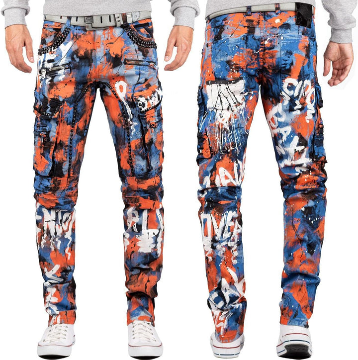 Cipo & Baxx Herren Jeans Hosen Besonders Extravagant 30W / 32L Blau - 83, 30W / 32L Blau - 83