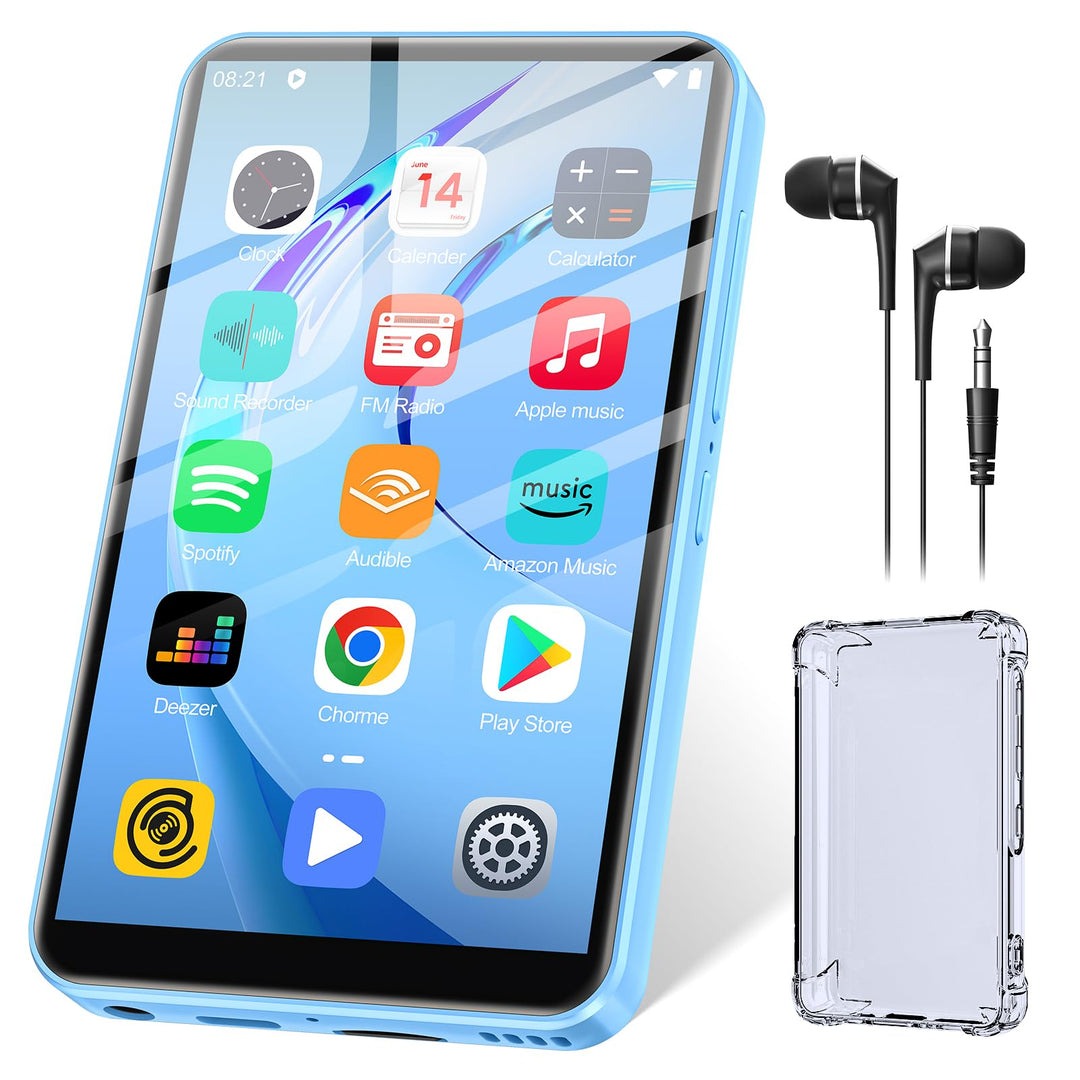 MP3-Player mit Bluetooth und WiFi, ZAQE 80GB Speicher& Android OS, 4" Touchscreen Spotify Musik&Vide