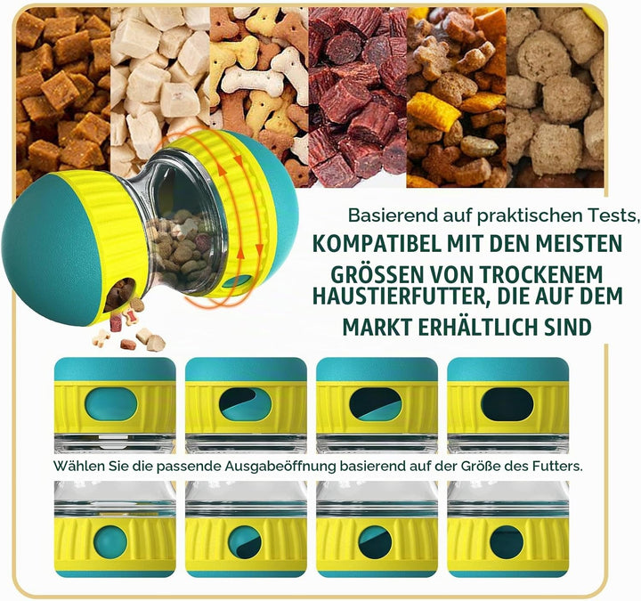 Interaktives Hundespielzeug, unzerstörbares Welpenspielzeug, Futterspender, Leckerli-Spender, Hunde-