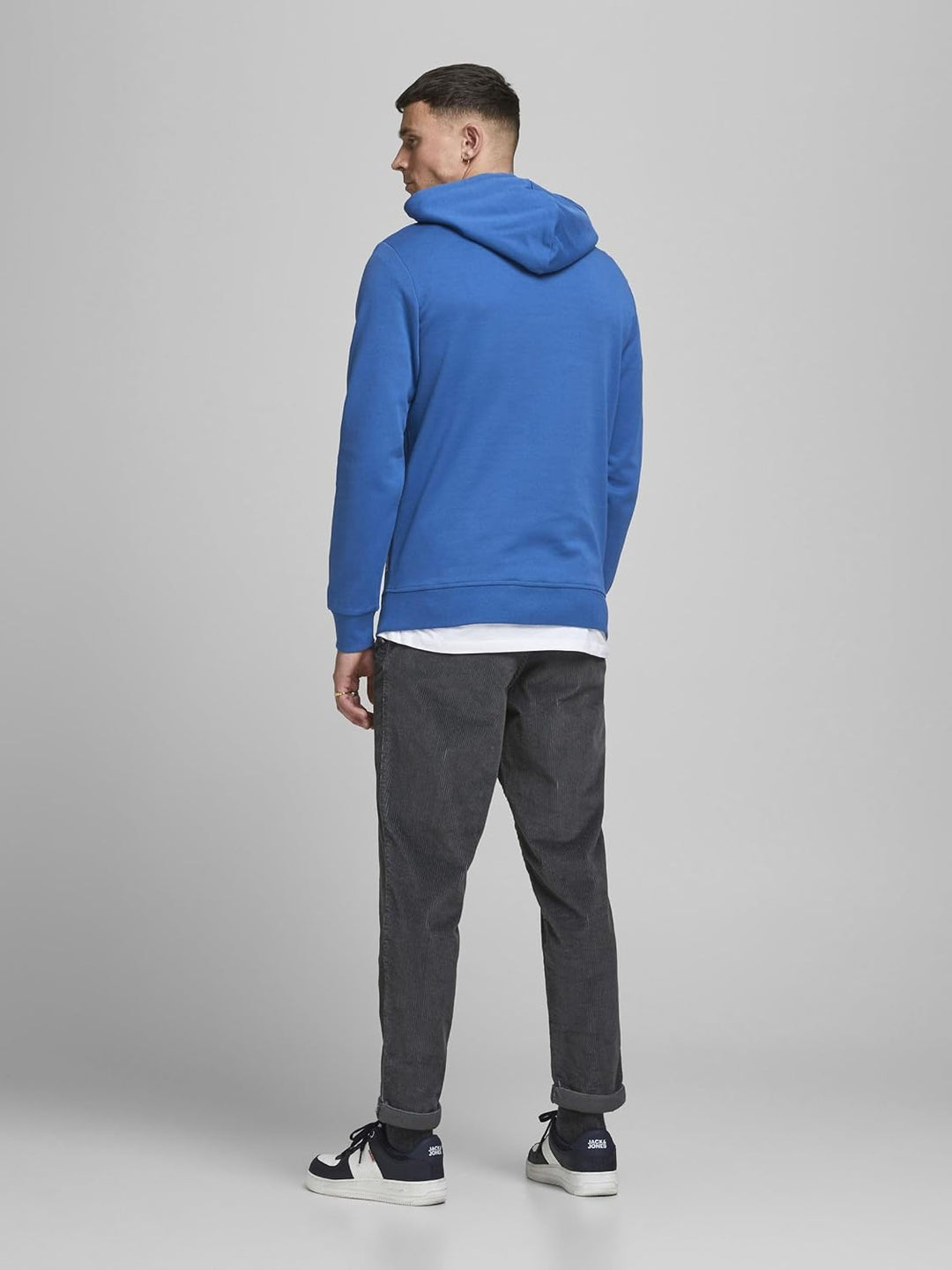 JACK & JONES Male Kapuzenpullover Einfarbig Kapuzenpullover XS Classic Blue/Fit:reg, XS Classic Blue